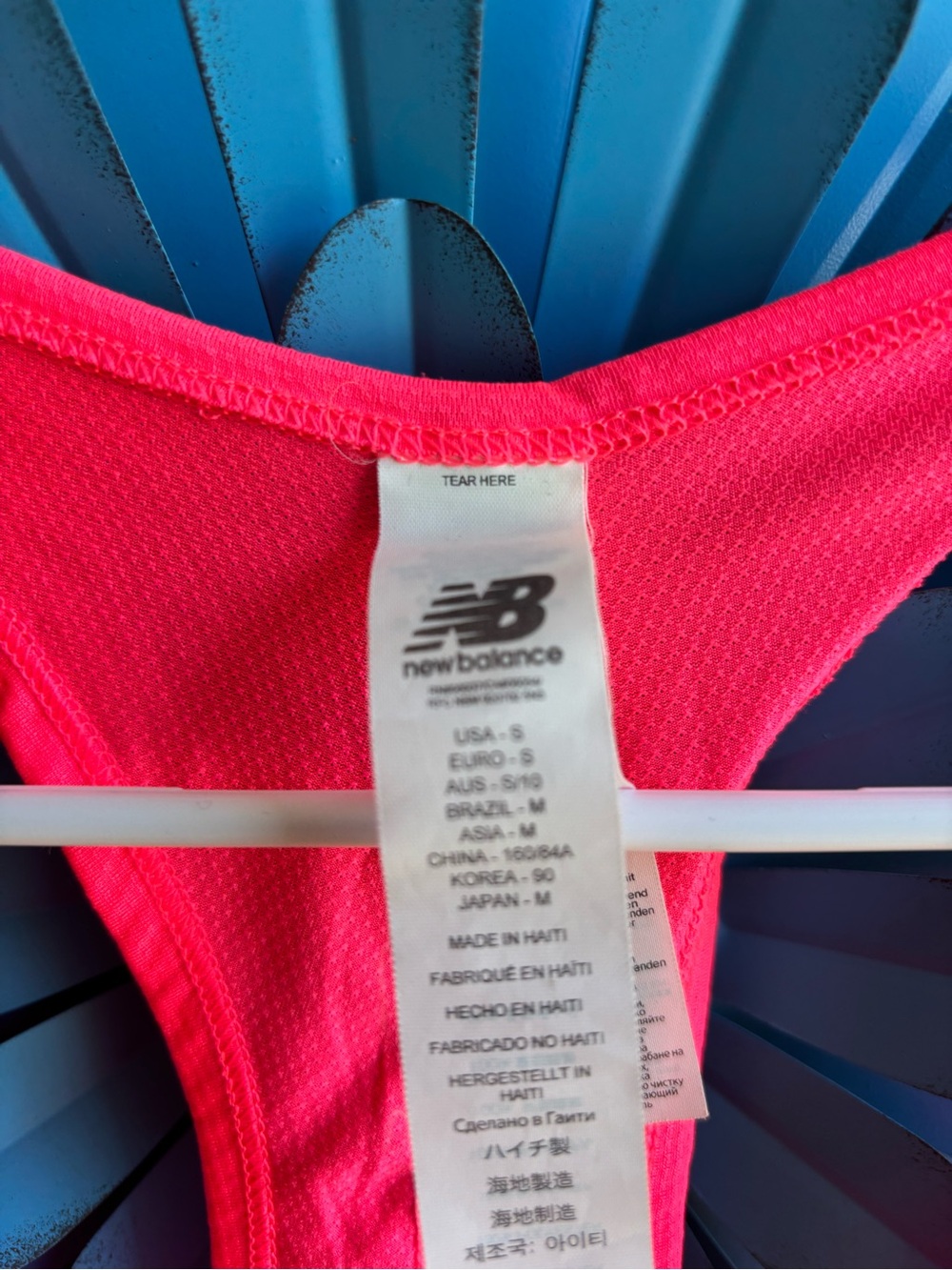 New Balance Neon Pink Racerback Performance Tank - Picture 2 of 3